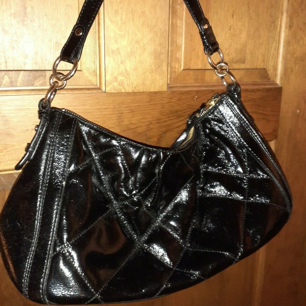 Elliott Lucca black cow leather handbag shoulder b